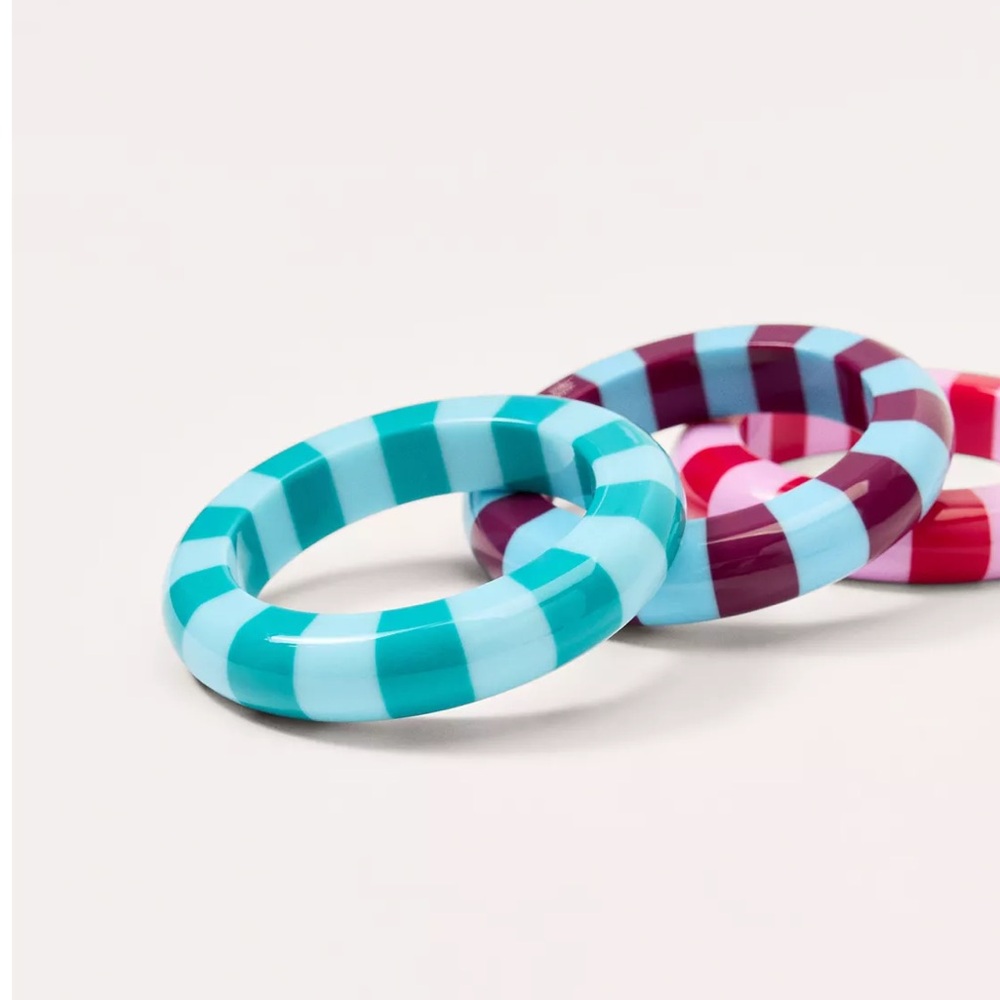 Zara NWT pack of 3 resin bracelets 4736/208 - Picture 4 of 8